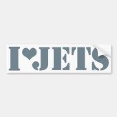 I Luv Jets Bumpersticker (Voorkant)