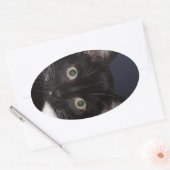 I LUV KATZ OVALE STICKER (Envelop)