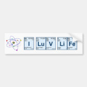 I LuV LiFe Bumpersticker (Voorkant)