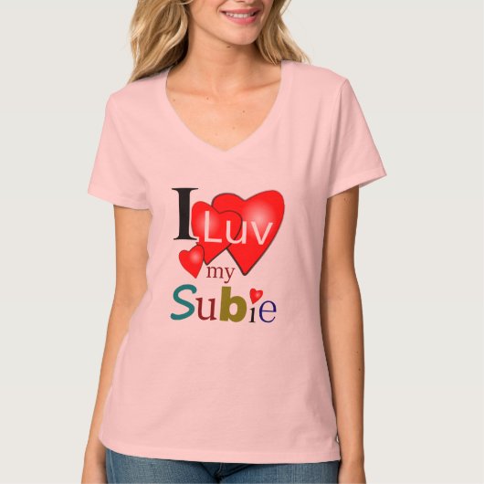 I Luv MY Subie T-shirt (Voorkant)