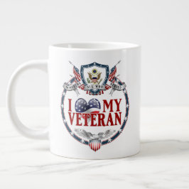 I Luv My Veteran 20oz Grote Koffiekop