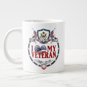  I Luv My Veteran 20oz Grote Koffiekop