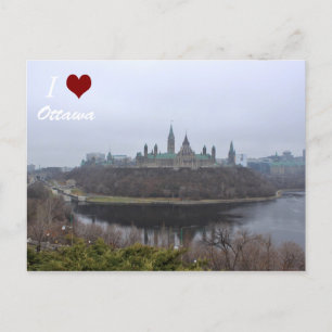 I luv Ottawa briefkaart van het parlement Hill