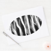 I Luv Pattern._ Ovale Sticker (Envelop)