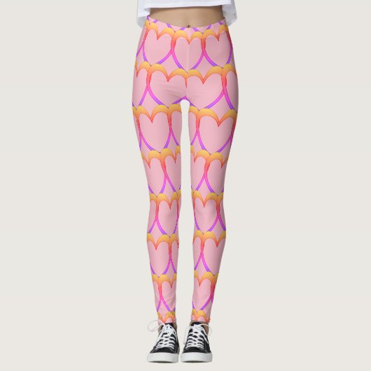 I luv Pink/Compression Fit Leggings (Voorkant)
