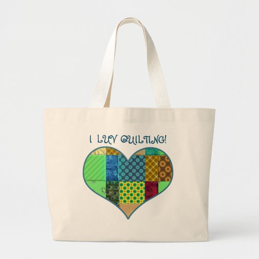 I LUV QUILTING TAS - QUILTER MELODY'S COLLECTIE (Voorkant)
