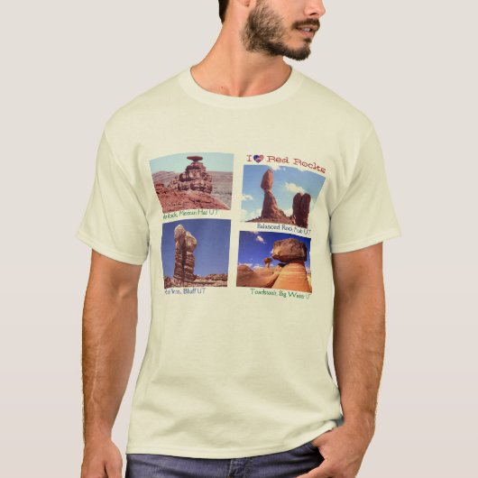 I Luv Red Rocks T-shirt (Voorkant)