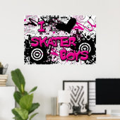 I Luv Skater Boys Poster (Thuiskantoor)