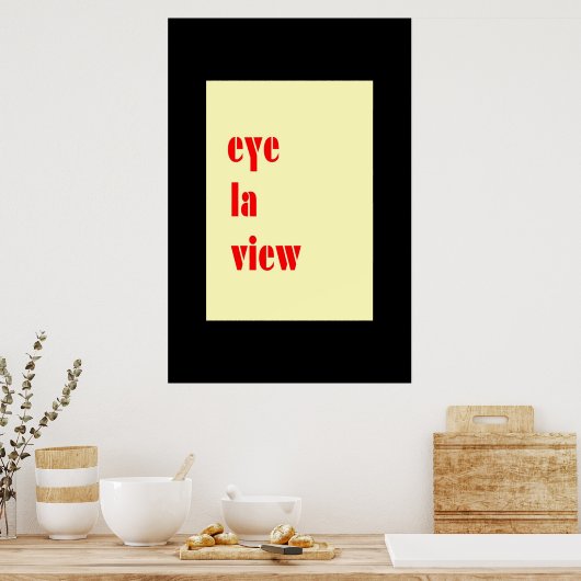 I LUV U-Kaart Poster (Keuken)