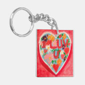 I Luv U Sleutelhanger (Voorkant Links)