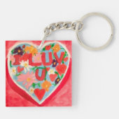 I Luv U Sleutelhanger (Achterkant)