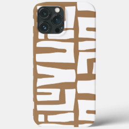 I LUV U Tribal Pattern Hoesje-Mate iPhone Case