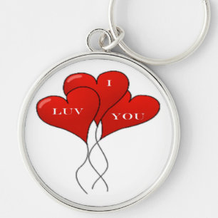 "I LUV you" BALLOONS Sleutelhanger