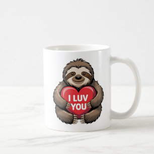I LUV YOU, Funny Valentijn's Day Schattigee luiaar Koffiemok