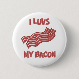 I Luvs Bacon Ronde Button 5,7 Cm