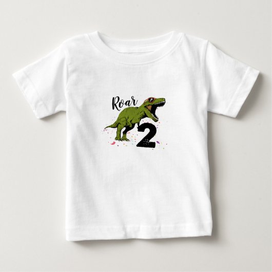 I’m 2 Dinosaur Birthday Toddler T-Shirt – Cute tee (Voorkant)