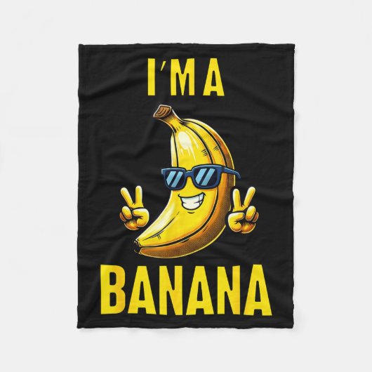 I’m A Banana Funny Cartoon Humor Design  Fleece Deken (Voorkant)