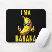 I’m A Banana Funny Cartoon Humor Design Muismat (Met muis)