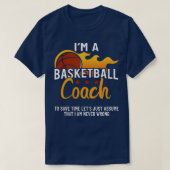 I m a basketball coach stelt dat: t-shirt (Design voorkant)