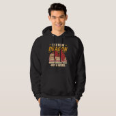 I m A Book Dragon Not At Work Bookreading Reader Hoodie (Voorkant volledig)