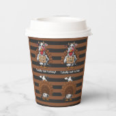 I’m a Cow Turkey | Funny Thanksgiving Disguise Papieren Bekers (Achterkant)