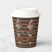 I’m a Cow Turkey | Funny Thanksgiving Disguise Papieren Bekers (Voorkant)