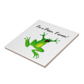I’m a Fairy Tale Prince Funny Green Frog Cartoon Tegeltje (Zijkant)