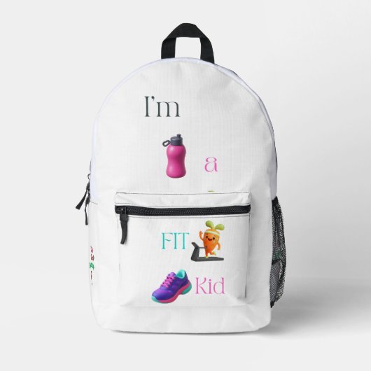 I’m a FIT Kid Print Cut Sew Bag Bedrukte Rugzak (Voorkant)