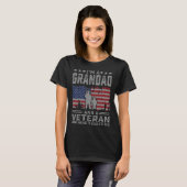 I m a Grandad and a Veteran nothing scares me  Dad T-shirt (Voorkant volledig)