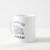 I’m A Koala-fied Overthinker - Cute Sad Koala Koffiemok (Voorkant links)