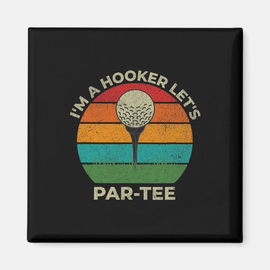 I&# m A Let&# s Par T-shirt Funny Golf Dad Vader Magneet (Voorkant)