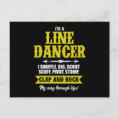 I m A Line Dancer Line Dansling Line Dance Cadeau Briefkaart (Voorkant)