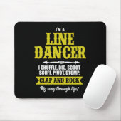 I m A Line Dancer Line Dansling Line Dance Cadeau Muismat (Met muis)