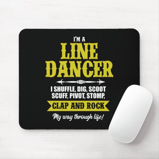 I m A Line Dancer Line Dansling Line Dance Cadeau Muismat (Met muis)