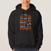 I´m a Pool Player My Level Of Sarcasm Pool Billiar Hoodie (Voorkant)
