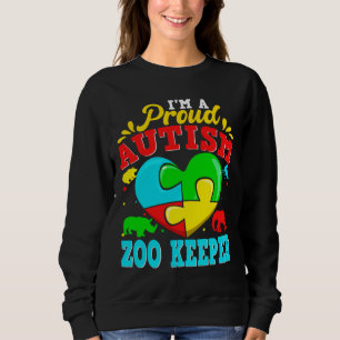 I M A Proud Autism Zoo Keeper Puzzle Heart Autisti Trui