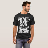 I m A Proud Son Of A Cool Butcher Butchery Butcher T-shirt (Voorkant volledig)