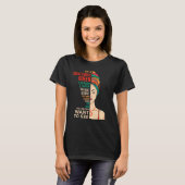 I m A Sagittarius Queen Melanin Black Women Horosc T-shirt (Voorkant volledig)