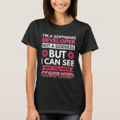 I´m A Software Developer Not A Goddess T-shirt (Voorkant)