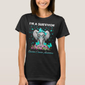 I_m A Survivor Ovarium Cancer Awareness T-shirt (Voorkant)