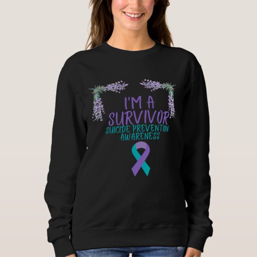 I m A Survivor Suicide Prevention Awareness Trui (Voorkant)