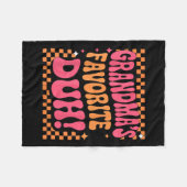 I’m Clearly Grandma’s Favorite Funny Granddaughter Fleece Deken (Voorkant (Horizontaal))