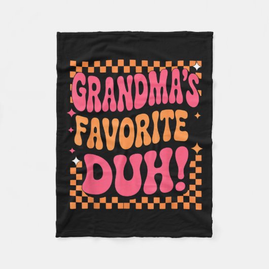 I’m Clearly Grandma’s Favorite Funny Granddaughter Fleece Deken (Voorkant)