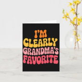 I’m Clearly Grandma’s Favorite Funny Granddaughter Kaart (Gele Bloem)