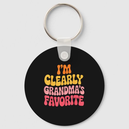 I’m Clearly Grandma’s Favorite Funny Granddaughter Sleutelhanger (Voorkant)
