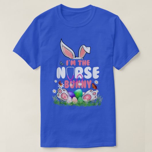 I m de zuster Bunny Cute Easter Matching Family T-shirt (Design voorkant)