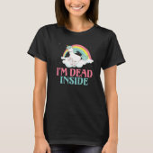 I m dead inside Einhorn T-shirt (Voorkant)