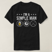 i.m. een eenvoudige Man met 8-bladertapijten T-shirt (Design voorkant)