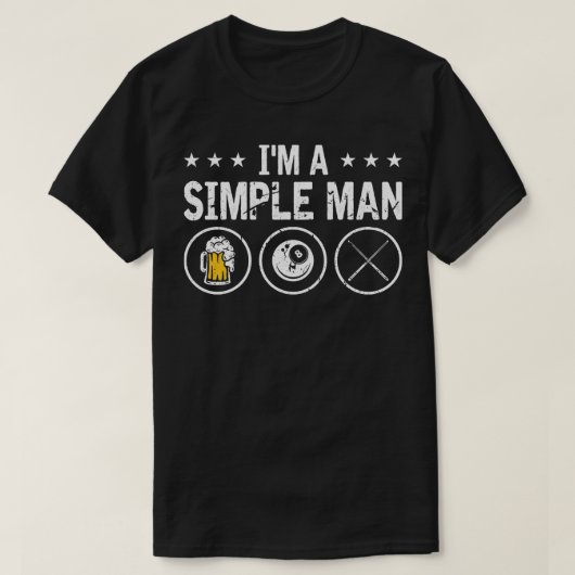 i.m. een eenvoudige Man met 8-bladertapijten T-shirt (Design voorkant)