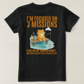 I’m focused on 3 missions: Leveling up,  T-shirt (Design achterkant)